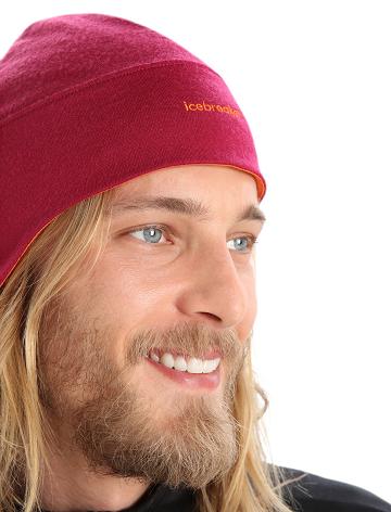 Pánské Klobouky Icebreaker Unisex Merino Quantum Beanie Růžové | CZ 1861SGLO